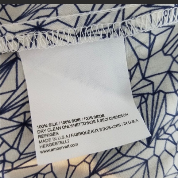 AMOUR VERT Meryl Silk Dress  A8-24 - Picture 7 of 7